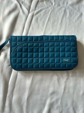 EUC LUG Tango Quilted Travel Wallet Ocean Blue